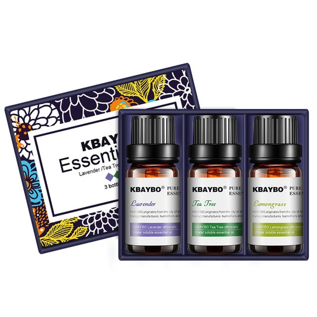 Wood Grain Essential Oil Diffuser Set With LED lights