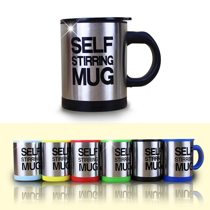 Stainless Steel Self Stirring Mug {400ml}